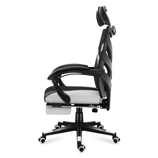 Huzaro Combat 5.0 Silla para videojuegos de PC Asiento de malla Negro, Blanco