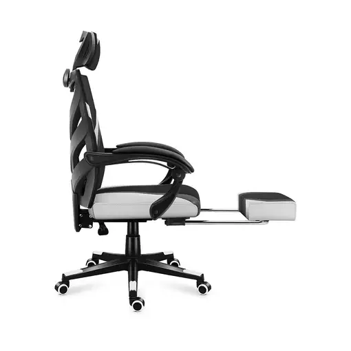 Huzaro Combat 5.0 Silla para videojuegos de PC Asiento de malla Negro, Blanco