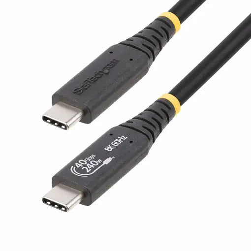 StarTech.com Cable USB4 de 1m - Cable USB Tipo C Certificado USB-IF - Cable USB-C