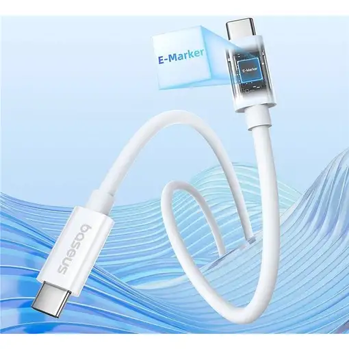 Baseus P10365200211-05 cable USB USB4 Gen 3x2 1,8 m USB C Blanco