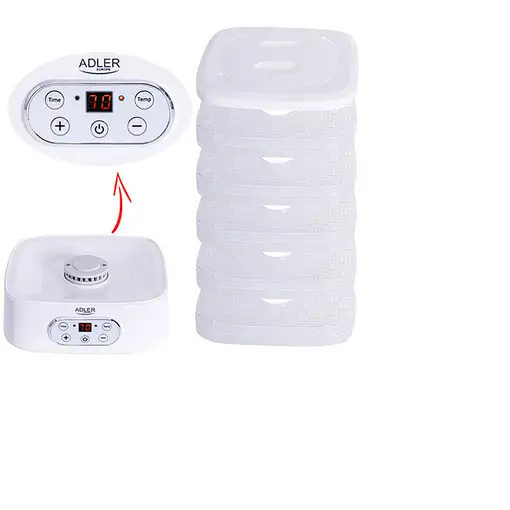 Adler AD 6658 deshidratador de alimentos Blanco 230 W