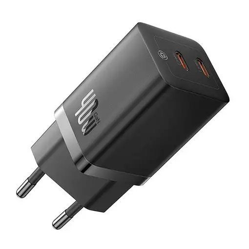 Baseus GaN5 Pro 40W Universal Negro Corriente alterna Carga rápida Interior