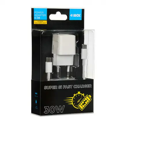 iBox C-38CW Universal Blanco USB Carga rápida Interior