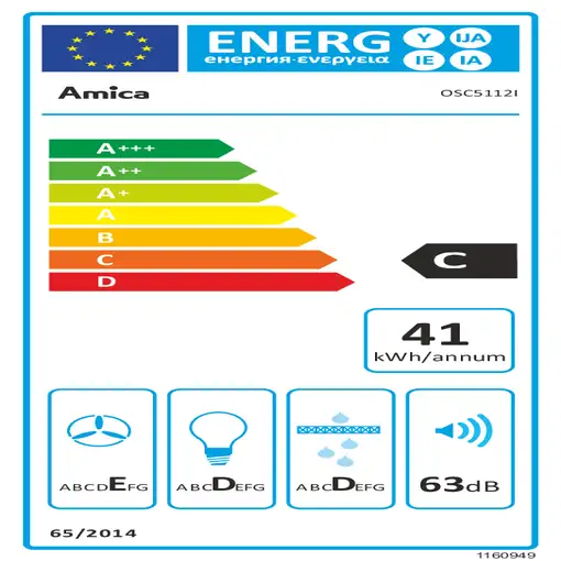 Amica OSC5112I Acero inoxidable 173 m³/h