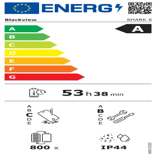 Smartphone 4 + 128GB Negro BLACKVIEW