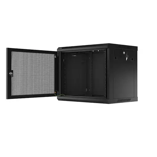 Lanberg WF01-6409-23B armario rack 9U Bastidor de pared Negro