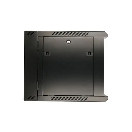 Extralink Armario rackmount 9U 600x600 AZH Negro montaje en la pared, tipo swing