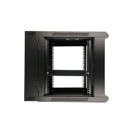 Extralink Armario rackmount 9U 600x600 AZH Negro montaje en la pared, tipo swing
