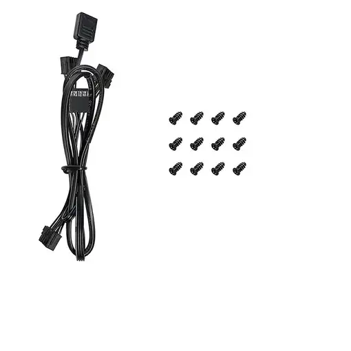 DeepCool FL12R-3 IN 1 Carcasa del ordenador Ventilador 12 cm Negro 3 pieza(s)