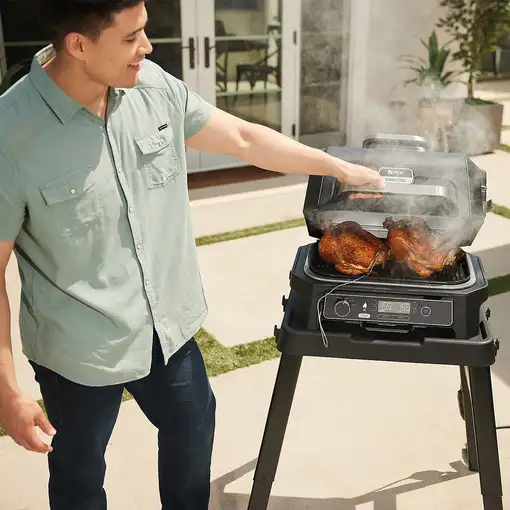 Ninja OG850EU barbacoa y parrilla al aire libre Eléctrico Negro, Gris 1700 W