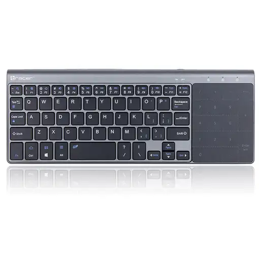Tracer TRAKLA46934 teclado Hogar RF inalámbrico QWERTY Inglés Negro, Gris