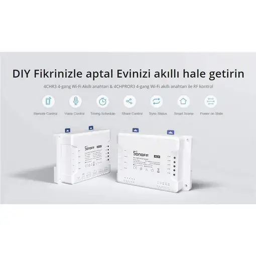 Sonoff 4CHPROR3 interruptor eléctrico Interruptor inteligente Blanco