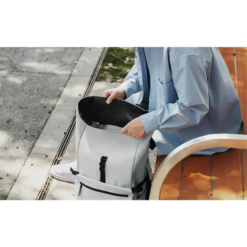 Xiaomi Roll Top Casual Backpack mochila Mochila informal Gris Poliéster, Poliureta