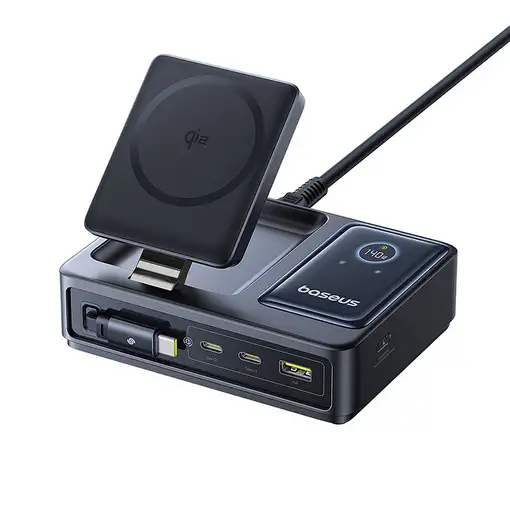 Baseus Nomos Universal Negro Corriente alterna Cargador inalámbrico Carga rápida I