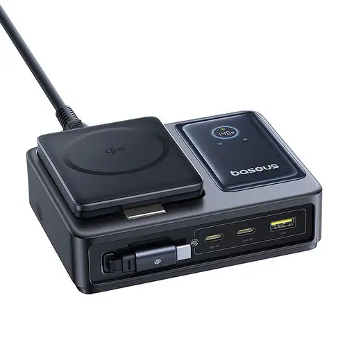 Baseus Nomos Universal Negro Corriente alterna Cargador inalámbrico Carga rápida I