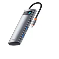 Baseus Metal Gleam USB Tipo C 5000 Mbit/s Gris