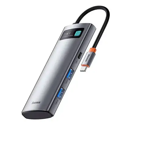 Baseus Metal Gleam USB Tipo C 5000 Mbit/s Gris