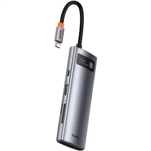 Baseus Metal Gleam USB Tipo C 5000 Mbit/s Gris