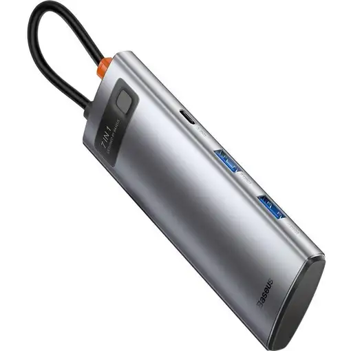 Baseus Metal Gleam USB Tipo C 5000 Mbit/s Gris