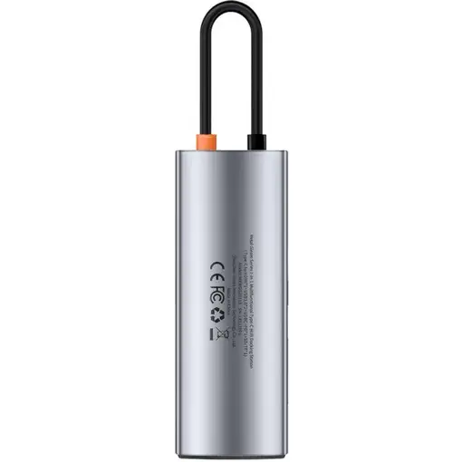 Baseus Metal Gleam USB Tipo C 5000 Mbit/s Gris