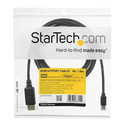 StarTech.com Cable de 3m Mini DisplayPort a DisplayPort 1.2 - Cable Adaptador Mini