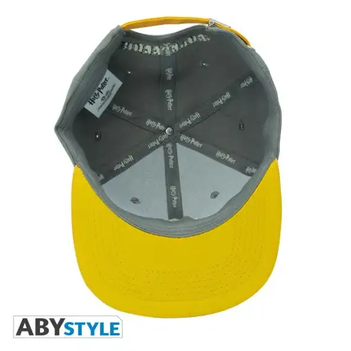Gorra Abystyle Harry Potter Modelo Hufflepuff Color Gris