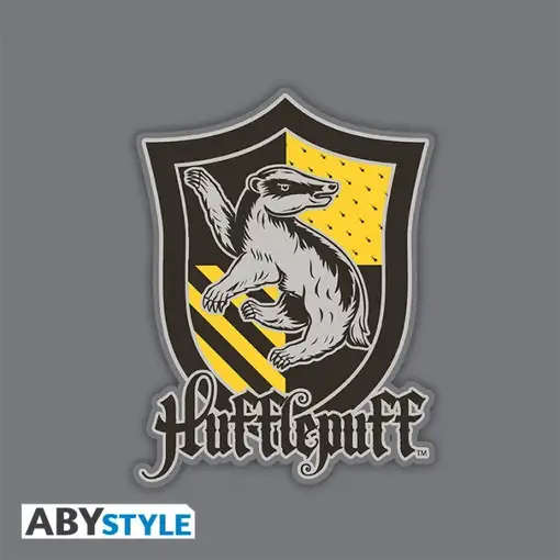 Gorra Abystyle Harry Potter Modelo Hufflepuff Color Gris