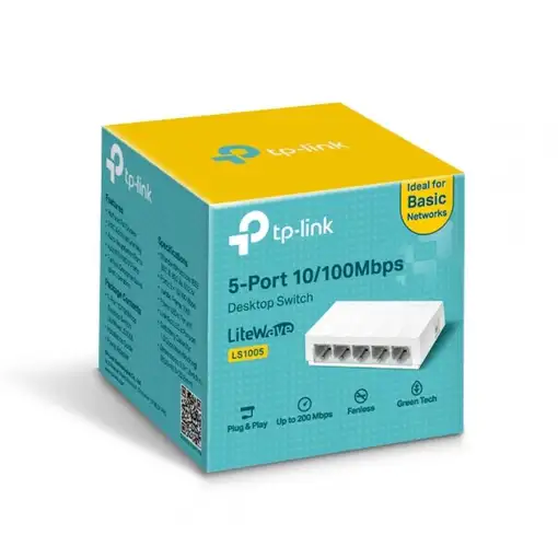 TP-Link LS1005 No administrado Fast Ethernet (10/100) Blanco