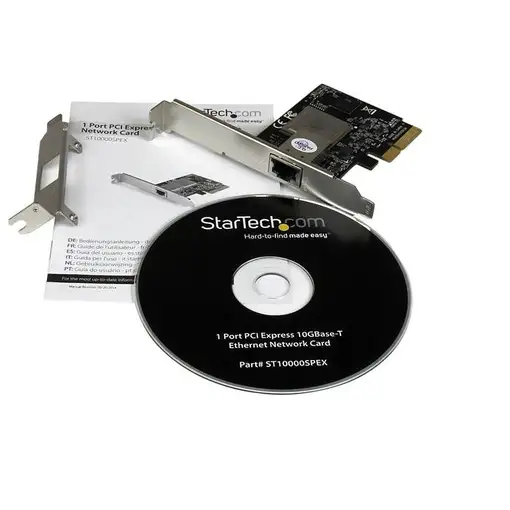 StarTech.com Tarjeta de Red PCI Express PCI-E x4 de 1 Puerto Ethernet de 10Gb