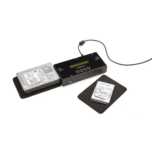 StarTech.com Clonador y Borrador Autónomo 1:1 para Discos Duros y SSD SATA - Sanit