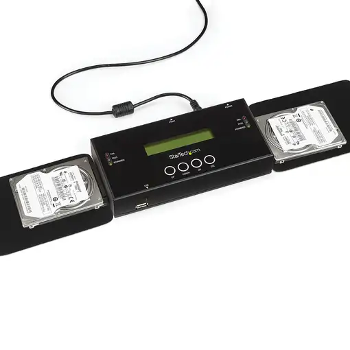 StarTech.com Clonador y Borrador Autónomo 1:1 para Discos Duros y SSD SATA - Sanit