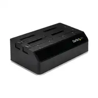 StarTech.com Base de Acoplamiento USB 3.0 de 4 Bahías SATA - Docking Station USB d