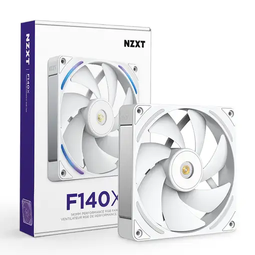 NZXT F140X Carcasa del ordenador Ventilador 14 cm Blanco 1 pieza(s)