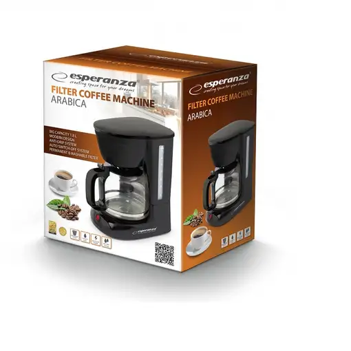 Cafeteras goteo Negro 1.8 L EKC005 ESPERANZA