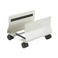 Q-CONNECT KF02197 soporte de CPU Soporte para instalación de CPU bajo mesa Blanco