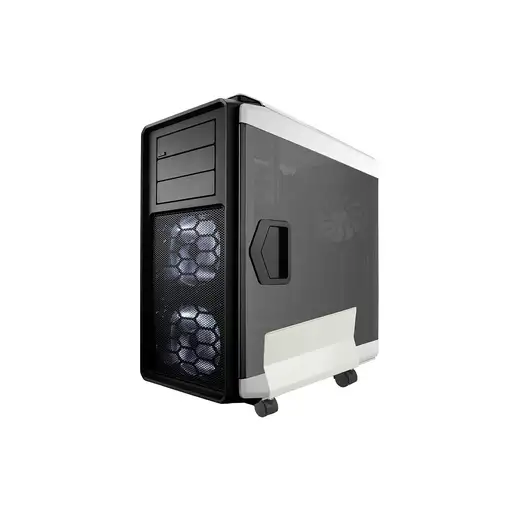 Q-CONNECT KF02197 soporte de CPU Soporte para instalación de CPU bajo mesa Blanco