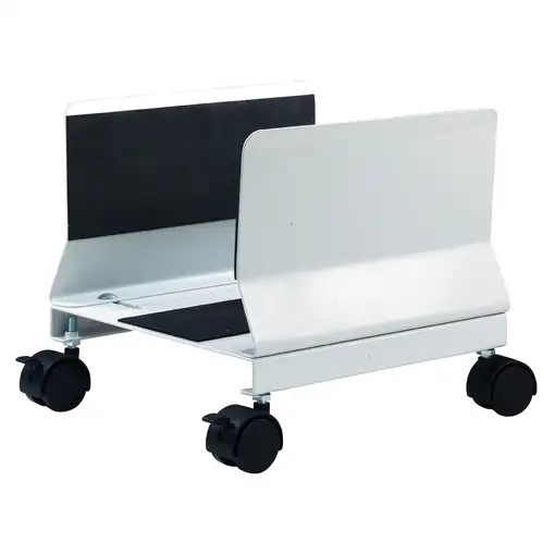 Q-CONNECT KF02197 soporte de CPU Soporte para instalación de CPU bajo mesa Blanco