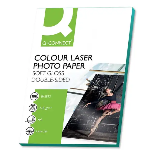 Q-CONNECT KF01935 papel fotográfico A4 Blanco Semi-brillo Q-CONNECT KF01935 papel fotográfico A4 Blanco Semi-brillo