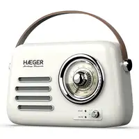 Haeger RB-CRE.003A radio Portátil Analógica Crema de color