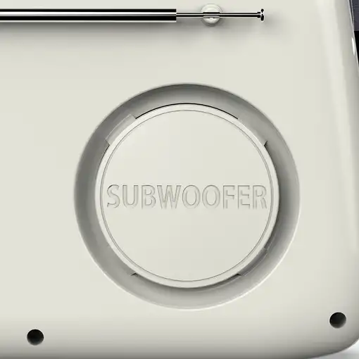 Haeger RB-CRE.003A radio Portátil Analógica Crema de color