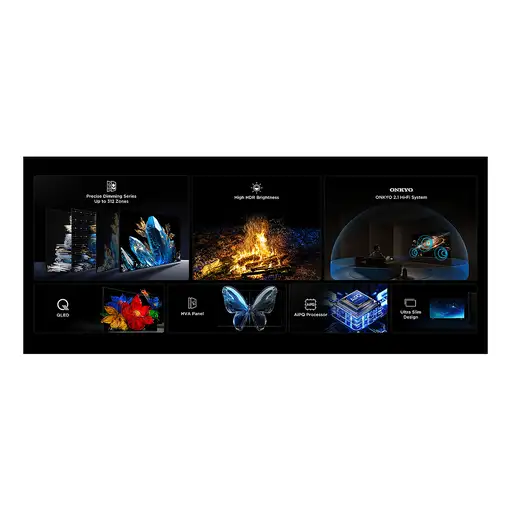 Televisor QD-Mini LED 85'' 4K Ultra HD Metálico Smart 85Q6C TCL