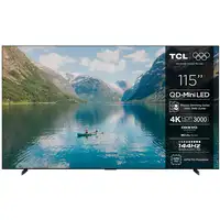 Televisor QD-Mini LED 115" 4K Ultra HD Negro Smart 115C7K TCL