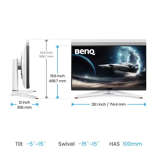 BenQ EX321UX pantalla para PC 80 cm (31.5") 3840 x 2160 Pixeles 4K Ultra HD LED Bl