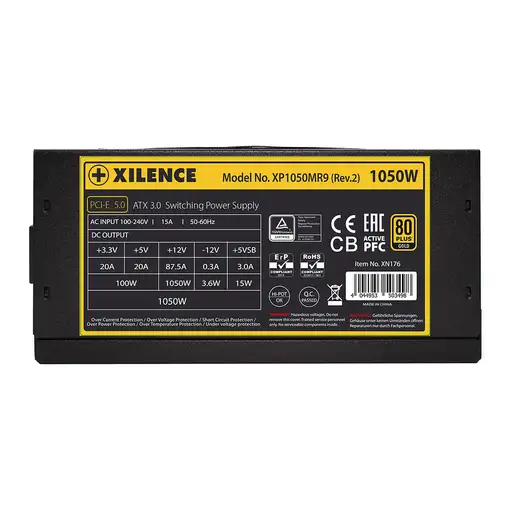 Xilence XP1050MR9.2 unidad de fuente de alimentación 1050 W 20+4 pin ATX ATX
