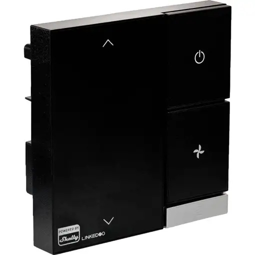 Shelly LinkedGo smartes HVAC-Thermostat termoestato Negro