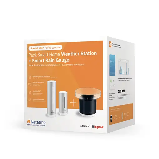 Netatmo NBU-NWS-NRG-EU estación meteorológica digital Plata Batería Wifi