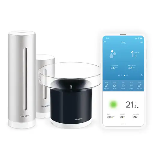 Netatmo NBU-NWS-NRG-EU estación meteorológica digital Plata Batería Wifi