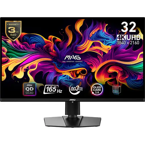 MSI MAG 321UP QD-OLED pantalla para PC 80 cm (31.5") 3840 x 2160 Pixeles 4K Ultra