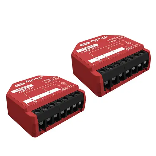 Shelly SHELLY_1PM_GEN3_2ER interruptor eléctrico Interruptor inteligente Rojo