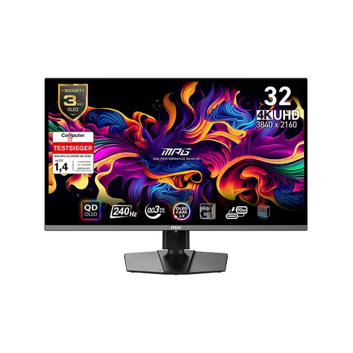MSI MPG 321URXDE QD-OLED pantalla para PC 80 cm (31.5") 3840 x 2160 Pixeles 4K Ult